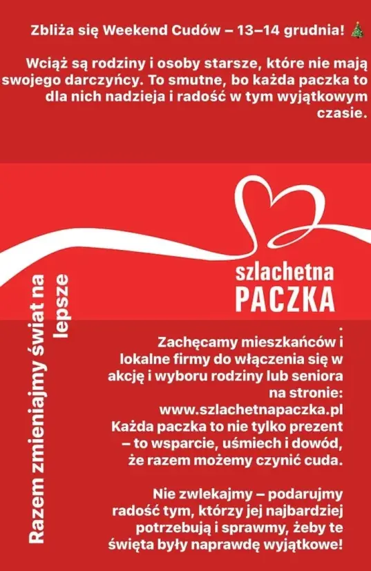 „Weekend Cudów” coraz bliżej - ostatnie rodziny z Lęborka czekają na wsparcie